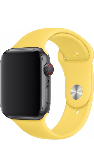 Bracelet sport en silicone jaune - Apple Watch 38mm / 40mm / 41mm