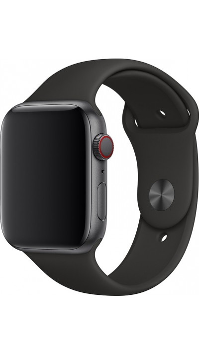 Bracelet sport en silicone noir - Apple Watch 38mm / 40mm / 41mm