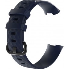 Bracelet sportif en silicone - Taille L - Bleu foncé - Fitbit Charge 3 / 4