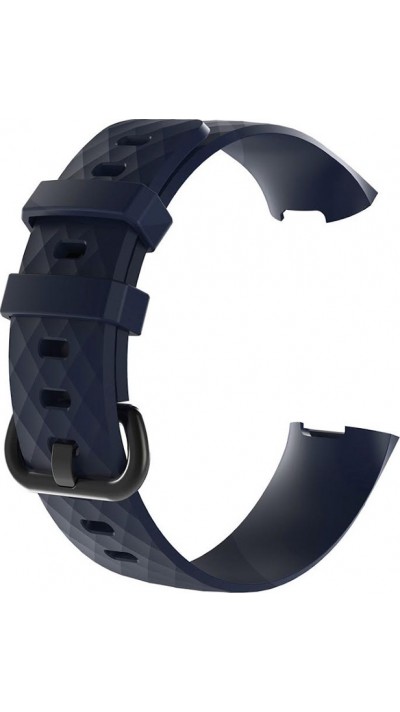 Bracelet sportif en silicone - Taille S - Bleu foncé - Fitbit Charge 3 / 4