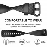 Bracelet sportif en silicone - Taille S - Gris foncé - Fitbit Charge 3 / 4