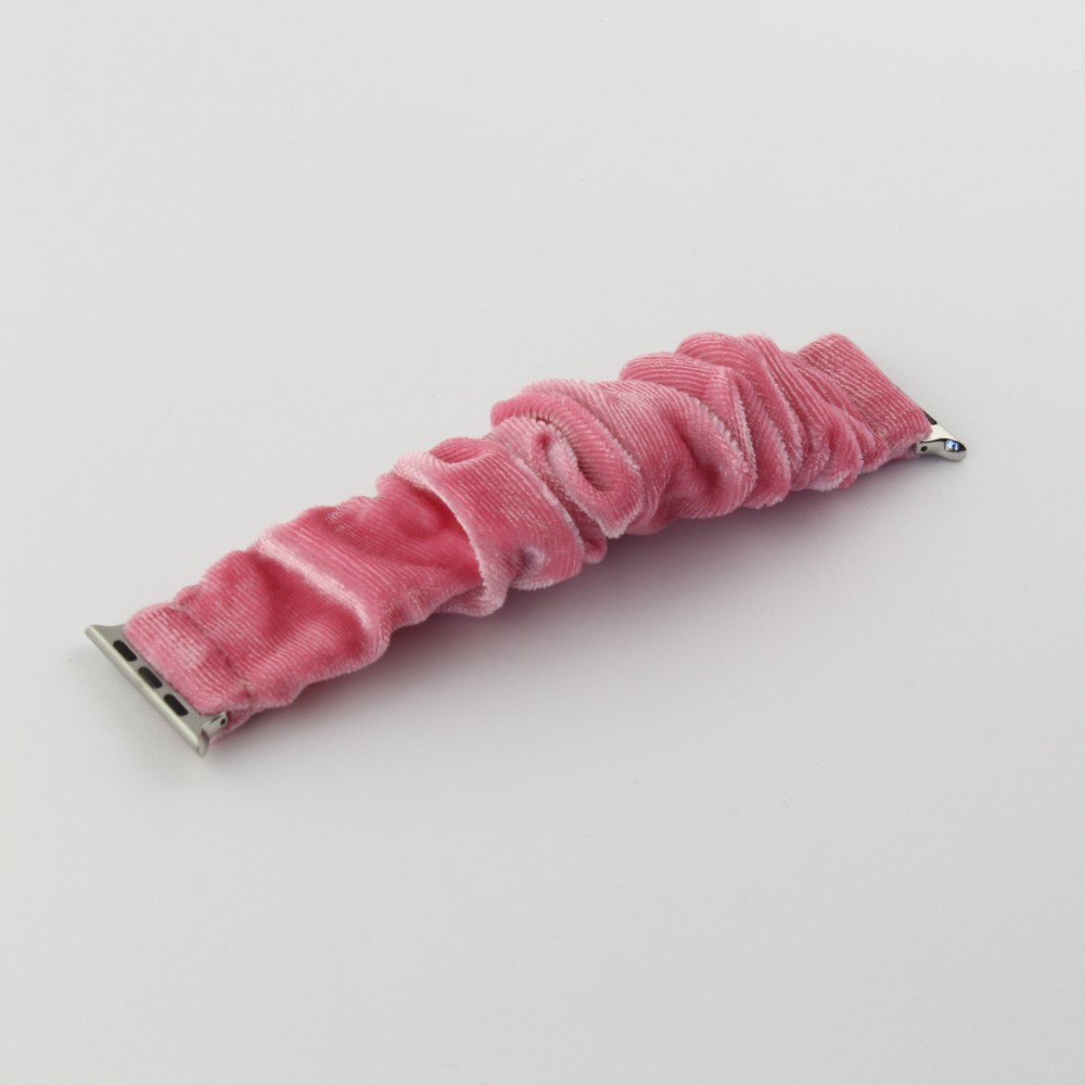 Scrunchie Stoffarmband rosa - Apple Watch 38/40/41/42 mm