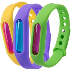 Bracelet universel en silicone résistant à l'eau avec gel anti-moustiques - Couleur aléatoire