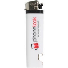 Briquet Lighter avec décapsuleur intégré - PhoneLook - Blanc