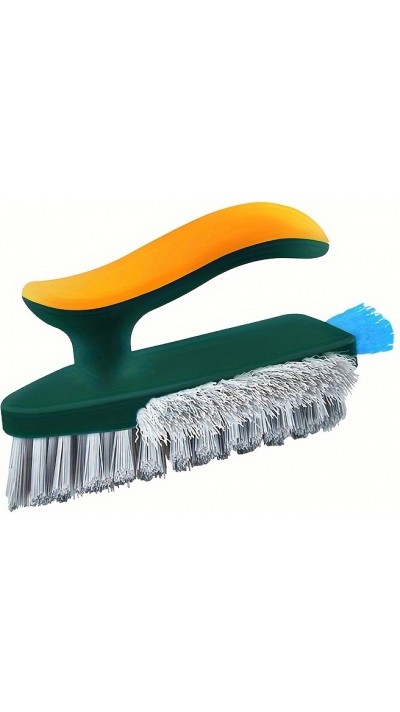 Brosse de nettoyage fenêtres et sols 4 en 1 avec manche pratique pour cuisine/WC/salon - Vert