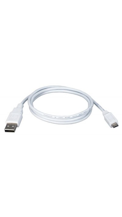 Câble de recharge Micro USB (3m) - Blanc