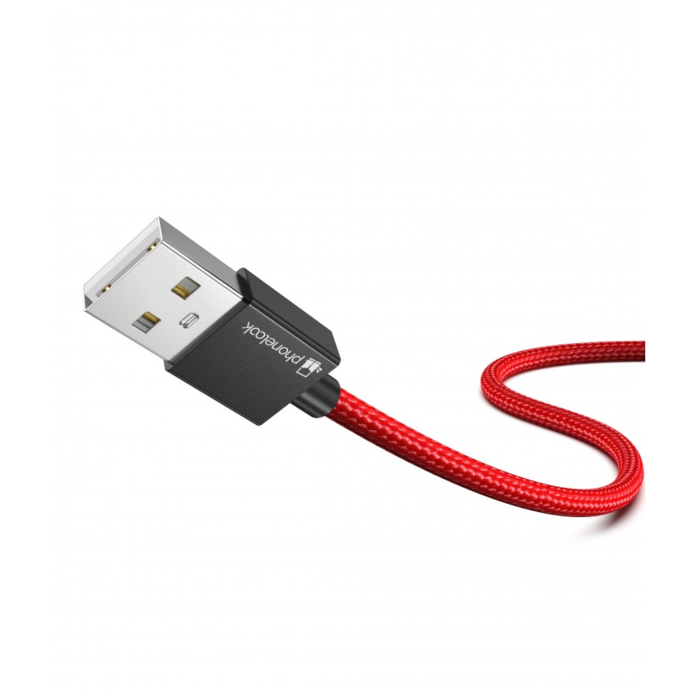 Câble chargeur (50cm) USB-C vers USB-A - Nylon PhoneLook