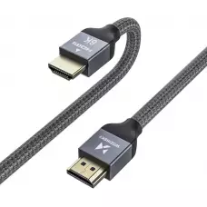 Wozinsky HDMI 2.1 Kabel 8K 60 Hz 48 Gbps / 4K 120 Hz / 2K 144 Hz (1 m) - Silber