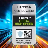 Wozinsky HDMI 2.1 Kabel 8K 60 Hz 48 Gbps / 4K 120 Hz / 2K 144 Hz (1 m) - Silber