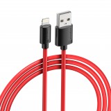 Câble iPhone (1 m) Lightning vers USB-A - PhoneLook noir/rouge