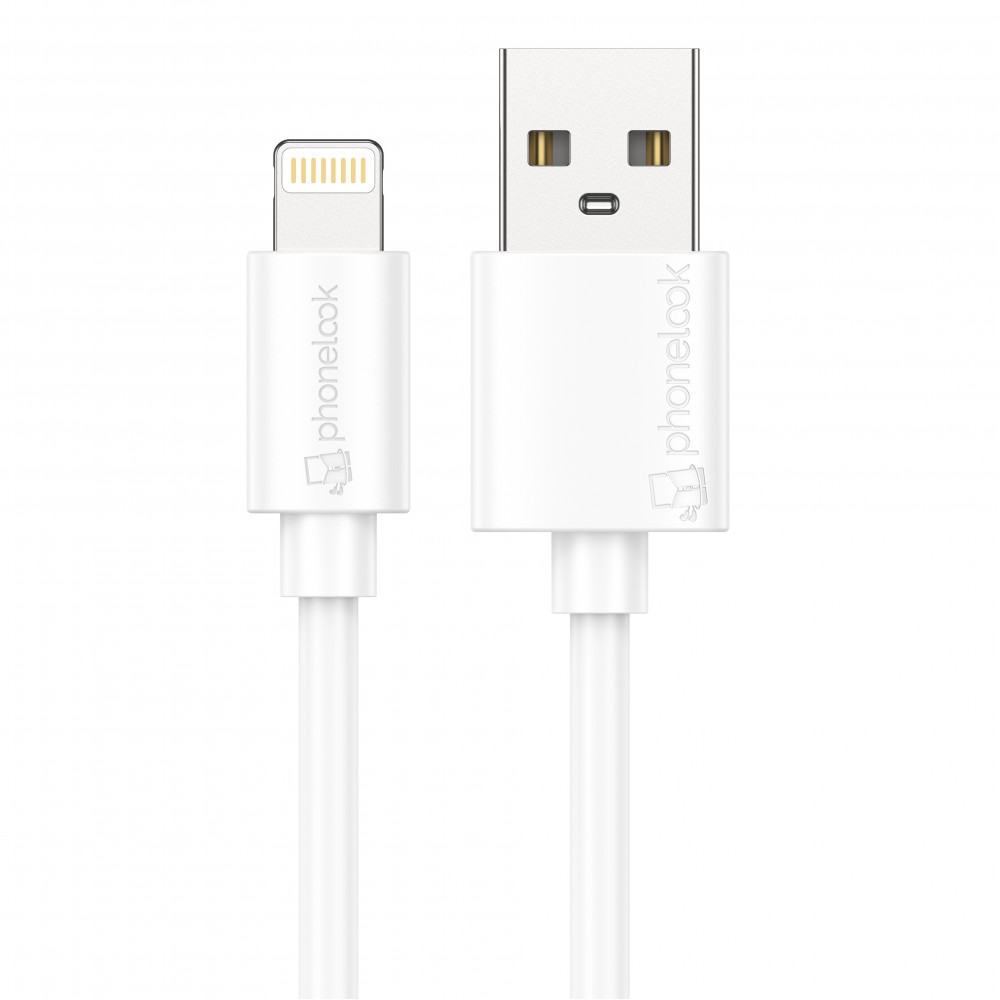 Câble Lightning iPhone USB (3 m) - PhoneLook - Blanc