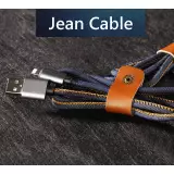 Câble iPhone (1 m) Lightning vers USB-A - Denim Jeans Look