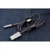 Câble iPhone (1 m) Lightning vers USB-A - Denim Jeans Look