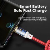 Câble USB-A vers USB-C extensible (jusqu'à 1m) en nylon tressé multicolore rainbow