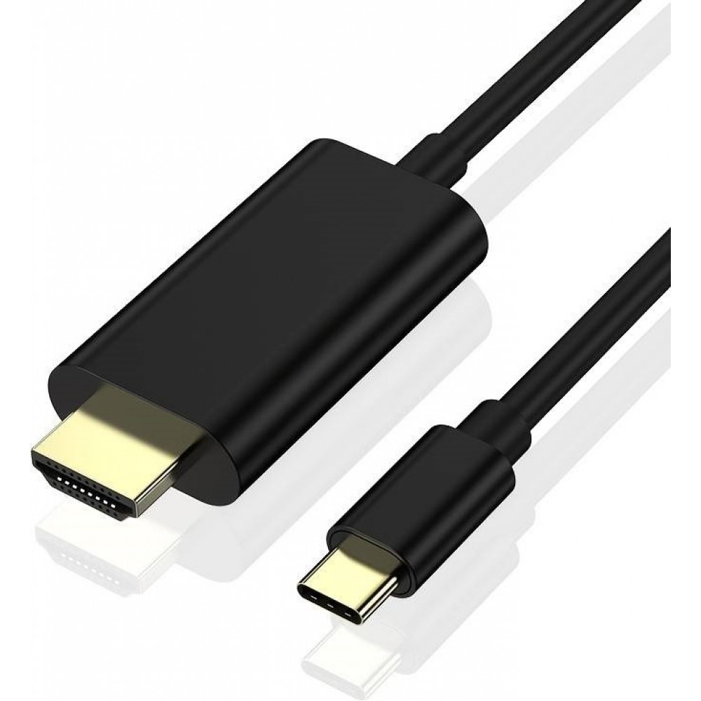 Câble USB-C vers HDMI 4K (1.8 m) compatible Thunderbolt 3 (MacBook, iPad Pro) - Noir
