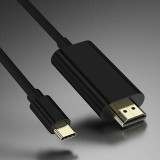 Câble USB-C vers HDMI 4K (1.8 m) compatible Thunderbolt 3 (MacBook, iPad Pro) - Noir
