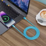 Ladekabel (1.5 m) USB-A auf USB-C - Nylon PhoneLook - Hellblau
