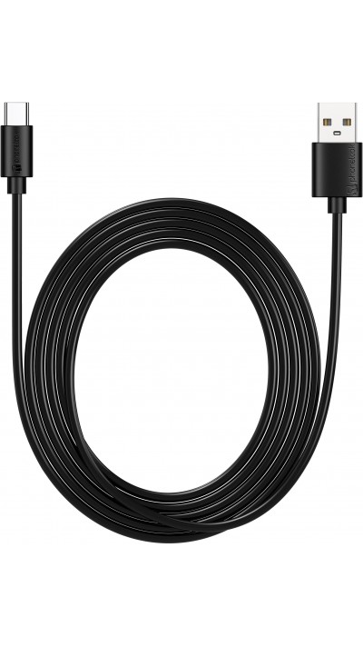 Câble chargeur (3 m) USB-C vers USB-A - PhoneLook - Noir