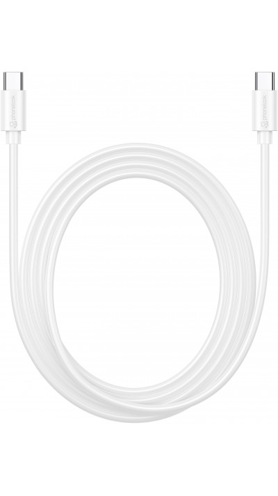 Câble de charge (2 m) USB-C vers USB-C - PhoneLook - Blanc