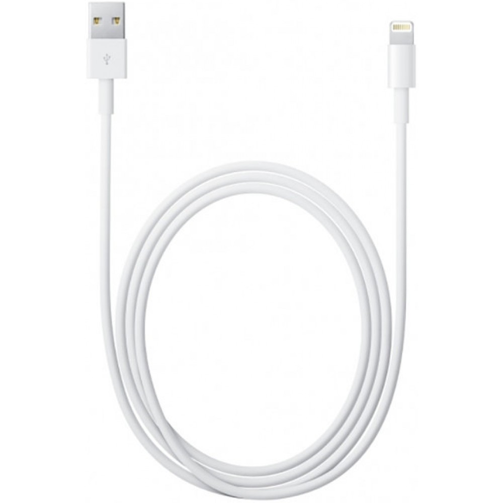 Câble de charge Lightning vers USB-A original Apple iPhone (2 m) - Blanc
