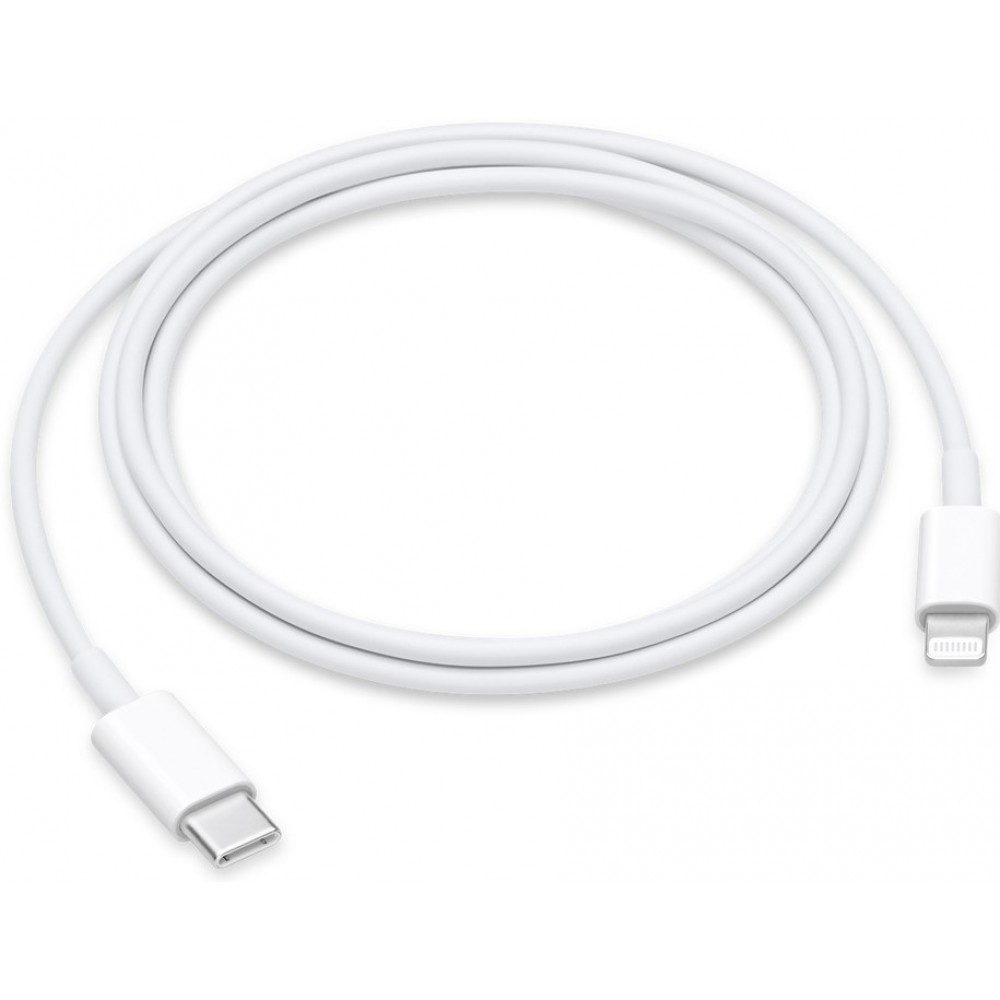 Câble de charge Lightning vers USB-C original Apple iPhone (1 m) - Blanc