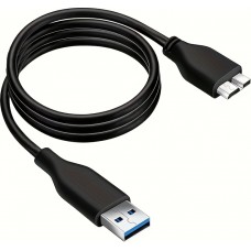 C&acirc;ble de donn&eacute;es USB A 3.0 vers Micro USB B rapide (4.8 Gbps) pour disques durs externes (1 m) - Noir