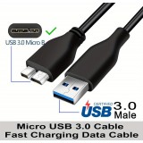 C&acirc;ble de donn&eacute;es USB A 3.0 vers Micro USB B rapide (4.8 Gbps) pour disques durs externes (1 m) - Noir