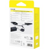 Câble rétractable 2x USB-C 100W (1 m) Baseus Bright Mirror Series - Noir