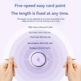 Câble rétractable double Type USB-C avec charge rapide QC3.0 100W - Violet