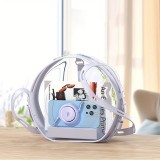 Câble rétractable double Type USB-C avec charge rapide QC3.0 100W - Violet