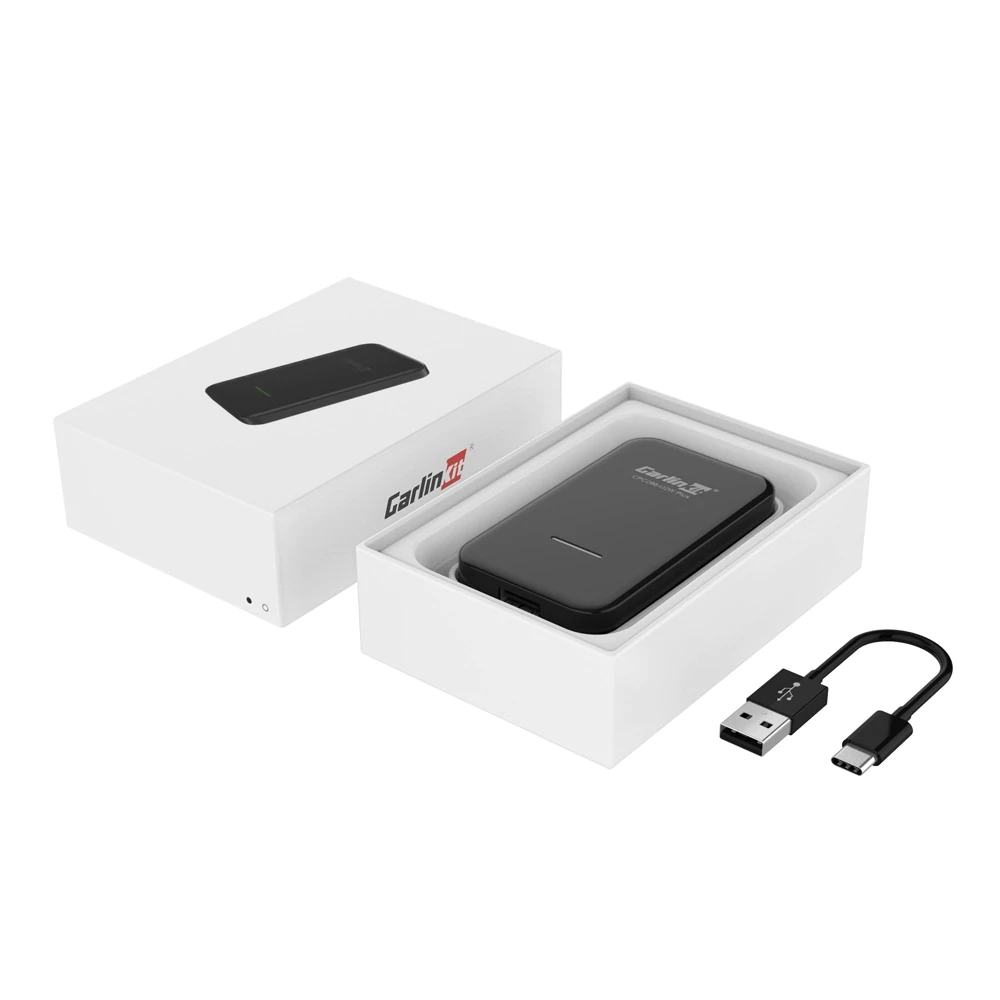Carlinkit 3.0 Wireless CarPlay Adapter - Adaptateur sans fil pour voiture avec Apple CarPlay (CPC200-U2W-PLUS, 2022)