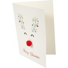 3D-Nasen-Kissen Weihnachtskarte