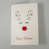 3D-Nasen-Kissen Weihnachtskarte