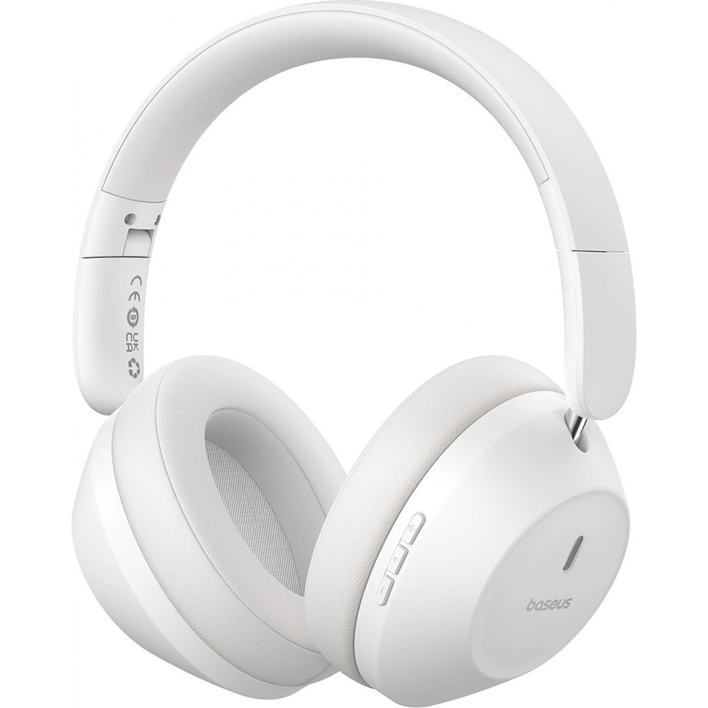 Casque Bluetooth 5.3 Sans Fil Baseus Bass 30 Max On-Ear - Son Basse Profonde - Blanc