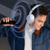 Casque Bluetooth 5.3 Sans Fil Baseus Bass 30 Max On-Ear - Son Basse Profonde - Blanc
