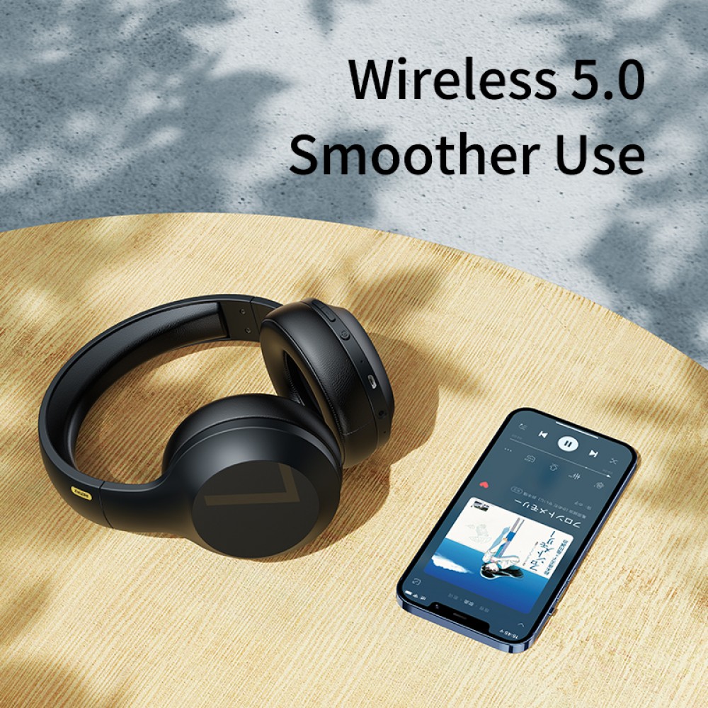 Casque Remax RB-660HB sans fil Bluetooth 5.0 Over-Ear wireless HD stereo sound + Pure Bass - Noir