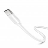Chargeur USB-C 20W avec câble de charge USB-C (Android/iPhone 15) de 1 m - Blanc