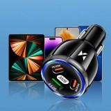 Chargeur de voiture Wozinsky allume-cigare 90W Car Charger PD QC 2x USB-C / 1x USB-A - Noir