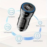 Ladeadapter Zigarettenanzünder 60W Doppel USB-C Ladegerät PD 3.0 Power Delivery - Schwarz