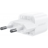 Chargeur mural Acefast A77 Mini PD 30W GaN avec c&acirc;ble USB-C - Blanc