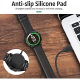 Chargeur pour Garmin Smartwatches Câble USB 1M pour Forerunner, Fenix, Vivosport, Approach et autres - Noir