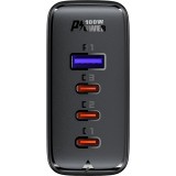 Chargeur rapide Acefast 100W GaN (3x USB-C / 1x USB-A) avec c&acirc;ble angl&eacute; USB-C 100W (2 m) - Noir