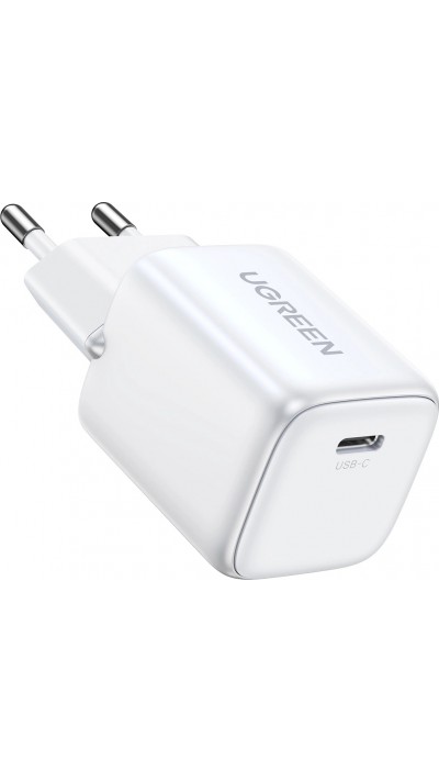 Ugreen Nexode Mini 30W PD USB-C GaN Schnellladegerät - Weiss