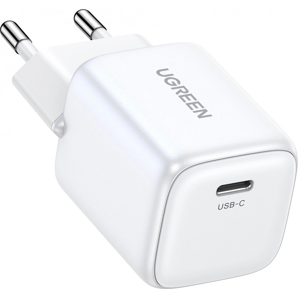 Chargeur rapide Ugreen Nexode Mini 30W PD USB-C GaN - Blanc