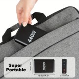 Chargeur rapide multi-port 440W GaN avec indicateurs LED 8 en 1 USB-C/USB-A prise CH/EU - Blanc