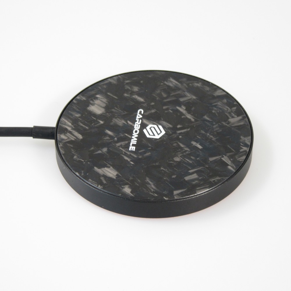 Chargeur sans fil MagSafe 15W Carbomile carbon forgé - Noir