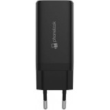 Chargeur secteur GaN 65W 2x USB-C et 1x USB-A (Power Delivery) - PhoneLook - Noir