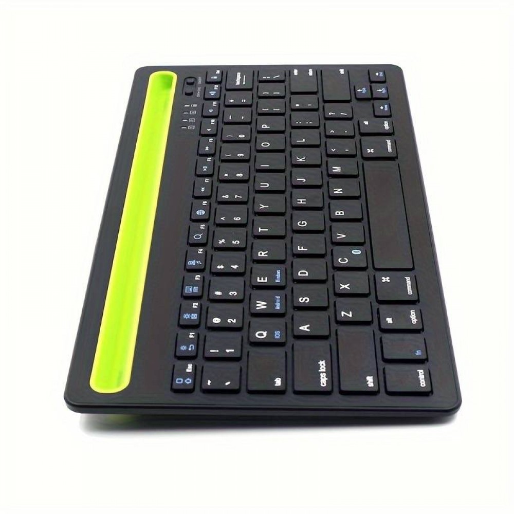 Clavier sans fil Bluetooth 3.0 ultra-mince Android & iOS rechargeable USB & switch multi-connexion (QWERTY) - Noir