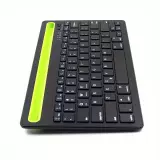 Ultradünne kabellose Bluetooth 3.0 Tastatur Android & iOS aufladbar USB & Multi Verbindungs Switch (QWERTY) - Schwarz