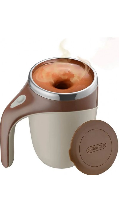 Coffee Cup tasse électronique en acier 380ml avec fonction de mélange automatique - Brun